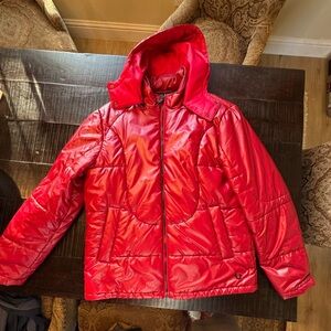 True Religion Red Puffer Jacket
